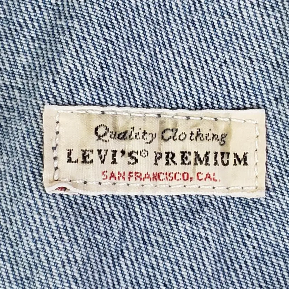 Levi’s Strauss & Co Two Horses Brand Overalls Women’s Size XS Denim Double Knee - Picture 5 of 16